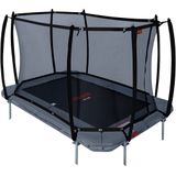 Avyna trampoline veiligheidsnet rechthoekig 340 x 240 cm (234) - Royal Class - Gebogen palen - Zwart