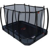 Avyna trampoline veiligheidsnet rechthoekig 520 x 305 cm (352) - Royal Class - Gebogen palen - Zwart