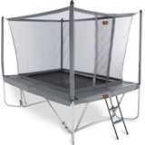Avyna trampoline veiligheidsnet rechthoekig 300 x 225 cm (23) - Zonder palenconstructie - Zwart