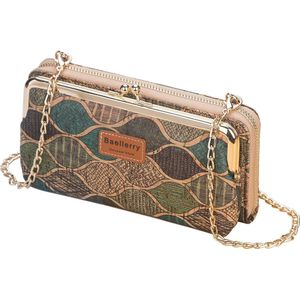ZILOU® Telefoontasje Dames Crossbody - Telefoontasje met Portemonnee - tot 16 pasjes - Vintage - Multicolor