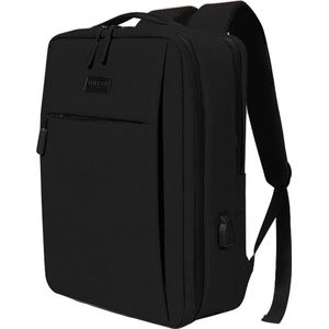 ZILOU® Rugzak - 30L - 15,6 inch Laptop Rugtas - Schooltas - USB Poort - Waterafstotend - Unisex - Zwart