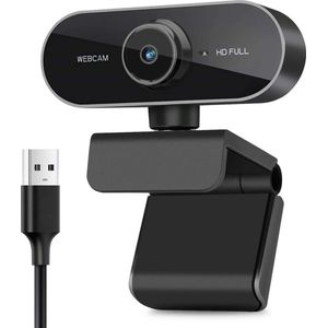 YONO Webcam voor PC met Microfoon - 1080P Full HD - Streaming Camera - Laptop - Office - Gaming - Zwart