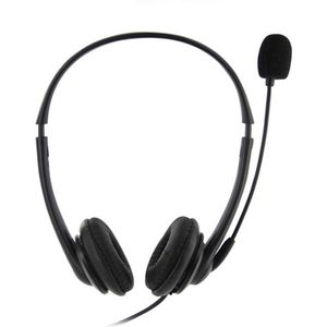 YONO Headset met Microfoon - Koptelefoon met Draad - USB Plug en Play - voor Laptop / Telefoon / PC / Kantoor - Zwart