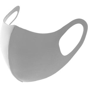 Ice Silk mondmasker - wasbaar - elastisch - klasse A -licht grijs