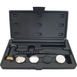 Weber Tools - Mini Uitdeukhamer Set - 6 Verwisselbare Koppen - Koper, Nylon, Rubber, Aluminium, Staal
