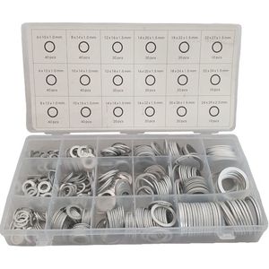 Weber Tools - Aluminium Ringen Assortiment - 450-Delig - Geschikt Voor Autogereedschap