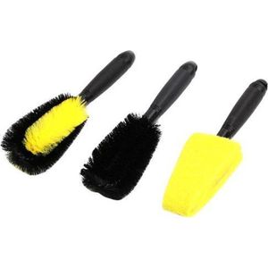 Weber Tools - 3-Delige Borstelset - Velgenreiniger - Fijn en Grof
