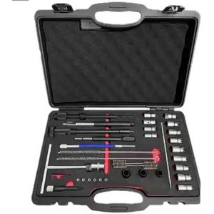 Weber Tools - Professioneel Set - Diesel Injector Reiniging - Inhoud: Freeskoppen en Adapters