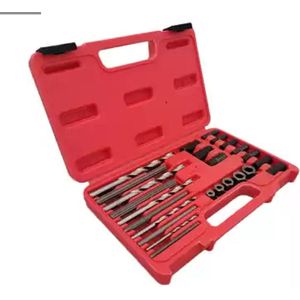 Set - Bout & Draadeind Verwijderaar - Inclusief Boren & Boorgeleiders