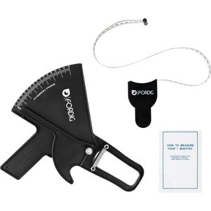 ForDig Huidplooimeter - Meetlint Lichaam - Body Mass Tape - Omtrekmeter - Lichaamsvetmeter - Vetpercentage meter - Inclusief Handleiding