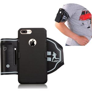 Holster cover Sport Armband Geschikt Voor: iPhone X / XS - Sportband Hardlopen met Sleutelhouder