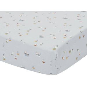 Little Dutch TE10721640 hoeslaken voor babywieg Sailors Bay / Matrozen baai blauw (40x80 cm)