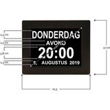 Digitale Dementieklok met XL Beeldscherm
