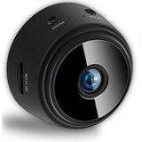 FEDEC WIFI Mini bewakingscamera met gratis app- Dag & Nacht - Inclusief muurbevestiging - Zwart
