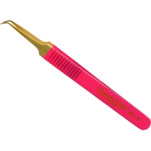 Beauty Label Pincet - Lash Tweezer - Curved Tweezer - BL-8 - Roze/Goud