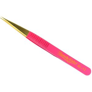 Beauty Label Pincet - Lash Tweezer - BL-12 - Roze/Goud