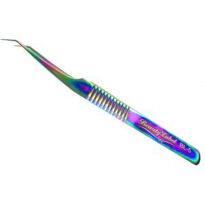 Beauty Label Pincet- Curved Tweezer -BL-5 - Multicolor