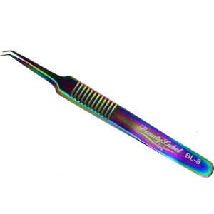 Beauty Label Pincet - Lash Tweezer - Curved Tweezer -BL-8 - Multicolor