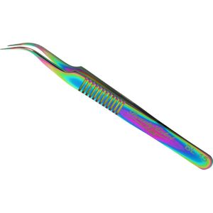 Beauty Label Pincet - Lash Tweezer - Curved Tweezer -BL-15 - Multicolor