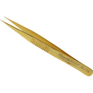Beauty Label Pincet - Lash Tweezer - BL-12 - Goud