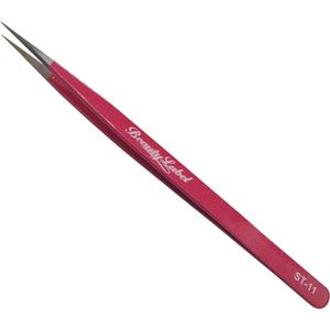Beauty Label Pincet/ Lash Tweezer ST-11 Donker Roze