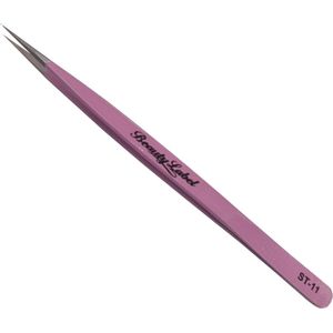 Beauty Label Pincet/ Lash Tweezer ST-11 Licht Roze