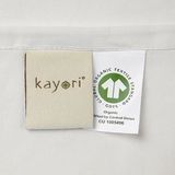 Kayori - Shizu - Kussensloop - Zilvergrijs - Set van 2 - 60 x 70 cm