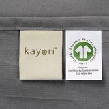 Kussensloop - Shizu - Antraciet - 100% Katoen - Set van 2