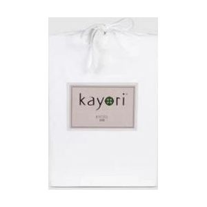 Split Topper Hoeslaken Kayori Kyoto Wit (Jersey)-2-persoons (140/160 x 200/210/220 cm)