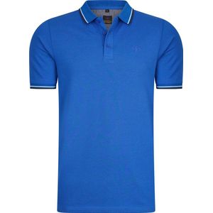Mario Russo - Polo Shirt Heren - Katoen - Klassiek Blauw