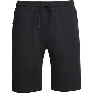 Mario Russo - Heren Shorts Pique Short - Zwart - Katoen