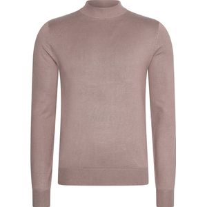 Mario Russo - Heren Sweaters Turtle Neck Trui Deep Taupe - Beige