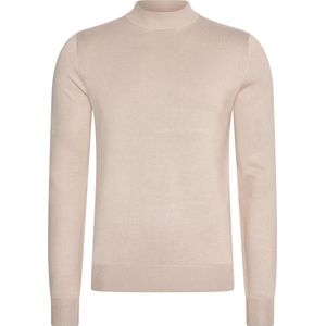 Mario Russo - Heren Sweaters Turtle Neck Trui Plaza Taupe - Beige