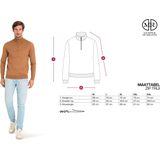 Mario Russo Half Zip Sweater - Trui Heren - Sweater Heren - Coltrui Heren - Antraciet - L