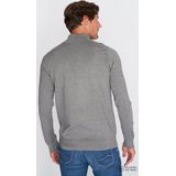 Mario Russo Half Zip Sweater - Trui Heren - Sweater Heren - Coltrui Heren - Antraciet - L