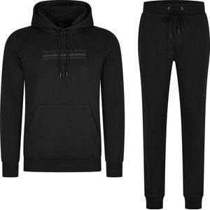 Mario Russo Trainingspak Anselm- Huispak - Joggingpak - Hoodie - Zwart - M