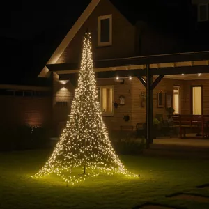 Lumineo Kerstverlichting - twinkle - met timer blauw - buiten - 180