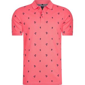 Mario Russo - Polo SS - Palm Tree - Roze