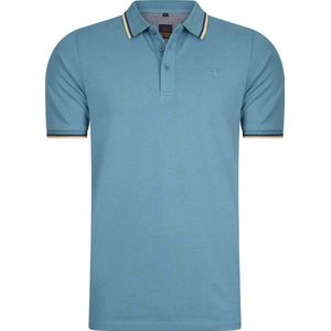 Mario Russo - Edward - Polo Shirt - Lichtblauw - Katoen