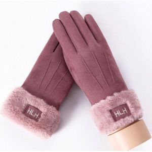 Hidzo Dames Handschoenen Lila Maat S/M