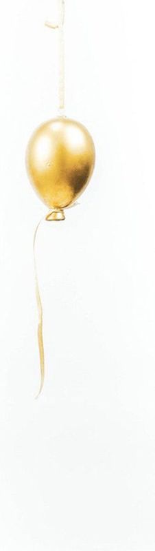 Ballonhanger Goud - Klein - Glas - 5x8 cm