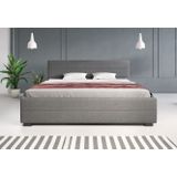 Tweepersoonsbed Loox - Grijs - 180x200 cm