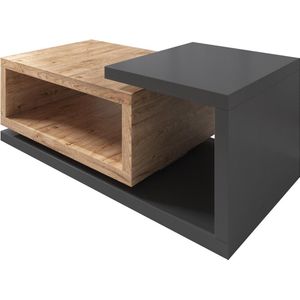 Salontafel Bello - Eiken - Antraciet - 120 cm