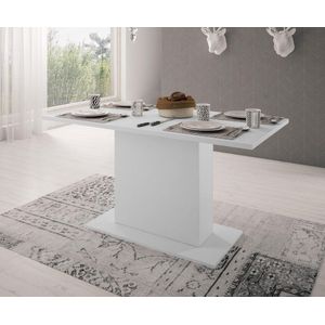 Meubella - Eetkamertafel Olymp - Wit - 138 cm