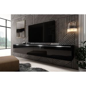 Meubella - TV-Meubel Dixon - Zwart - 180 cm