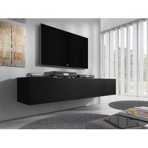 TV-Meubel Flame - Mat Zwart - 160 cm