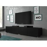 TV-Meubel Calgary - Mat Zwart - 200 cm - Staand of Hangend