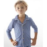 Little Label Geruite Pyjama van Biologisch Katoen Blauw
