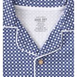 Little Label Geruite Pyjama van Biologisch Katoen Blauw