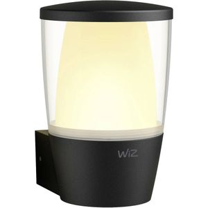 WiZ Elpas Wandlamp voor Buiten Zwart - Slimme LED-Verlichting - Gekleurd en Wit Licht - 230V